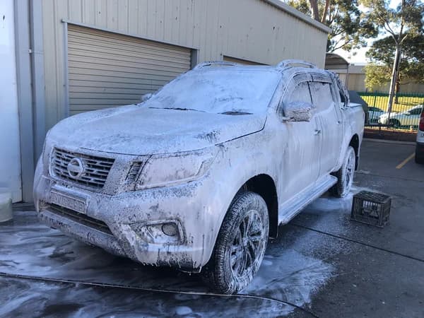 Detailing and washing a car